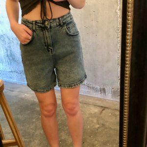 High Waist Denim Shorts Size 4